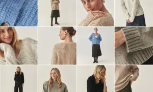 Inspiracje, jak nosić sweter damski: od luźnych kardiganów po eleganckie golfy, w różnych stylizacjach i kolorach.
